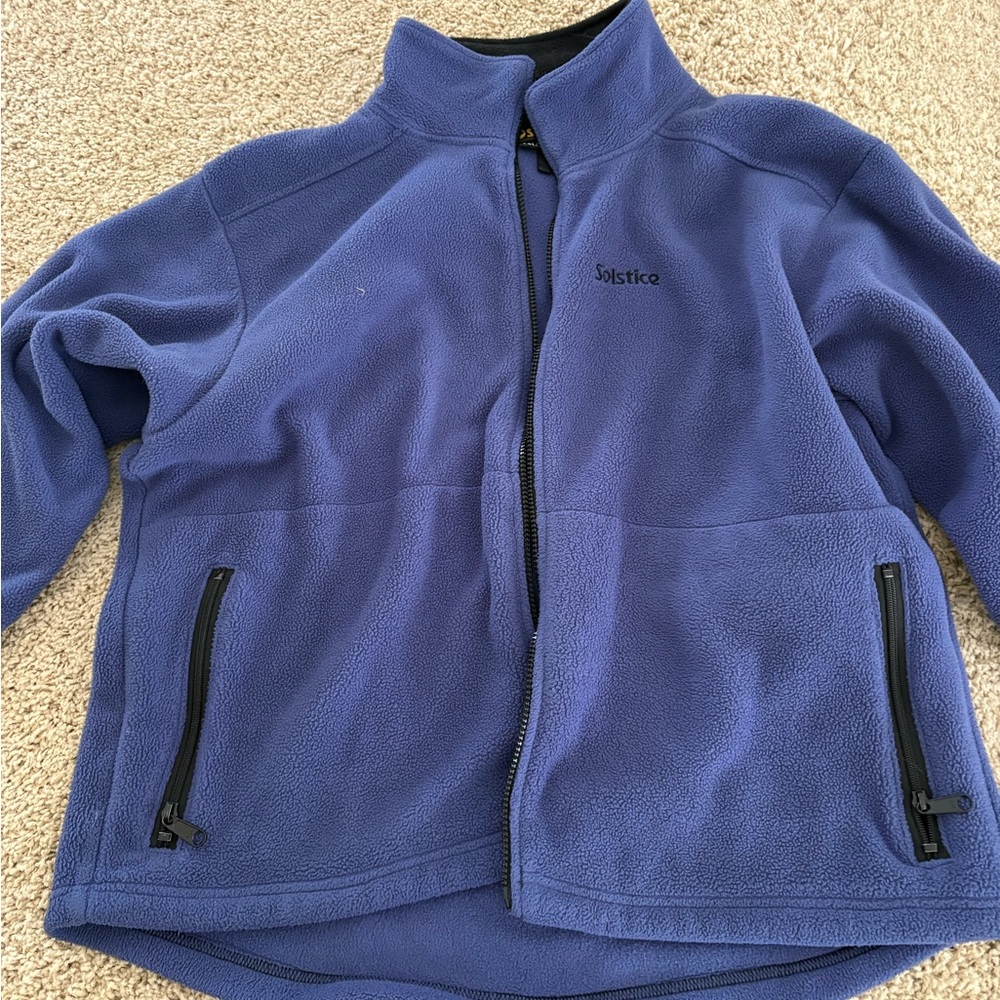 Solstice Women's Cozy Blue Teddy Jacket